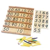 Simple Version Montessori Wood Seguin Teens and Tens Boards Color Beads Bar Toys For Children Early Childhood Preschool Training 2