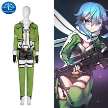 2017 Nueva Llegada Película Personaje Espada Arte Online Sinon Cosplay Para Las Mujeres Traje de Las Mujeres