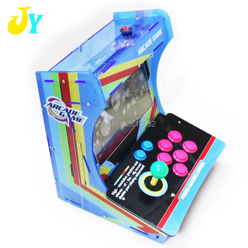 

10.4" LCD Mini Table Top Acrylic Cabinet arcade machine With game Board 5S 1299 Games Arcade Console