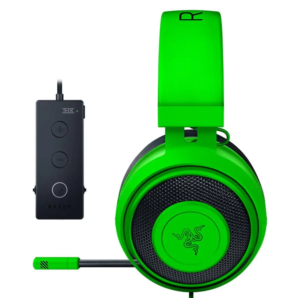 Игровые наушники razer Kraken Tournament Edition с разъемом 3,5 мм работают с ПК, PS4, Xbox One, переключателем, мобильными устройствами, Геймерской гарнитурой