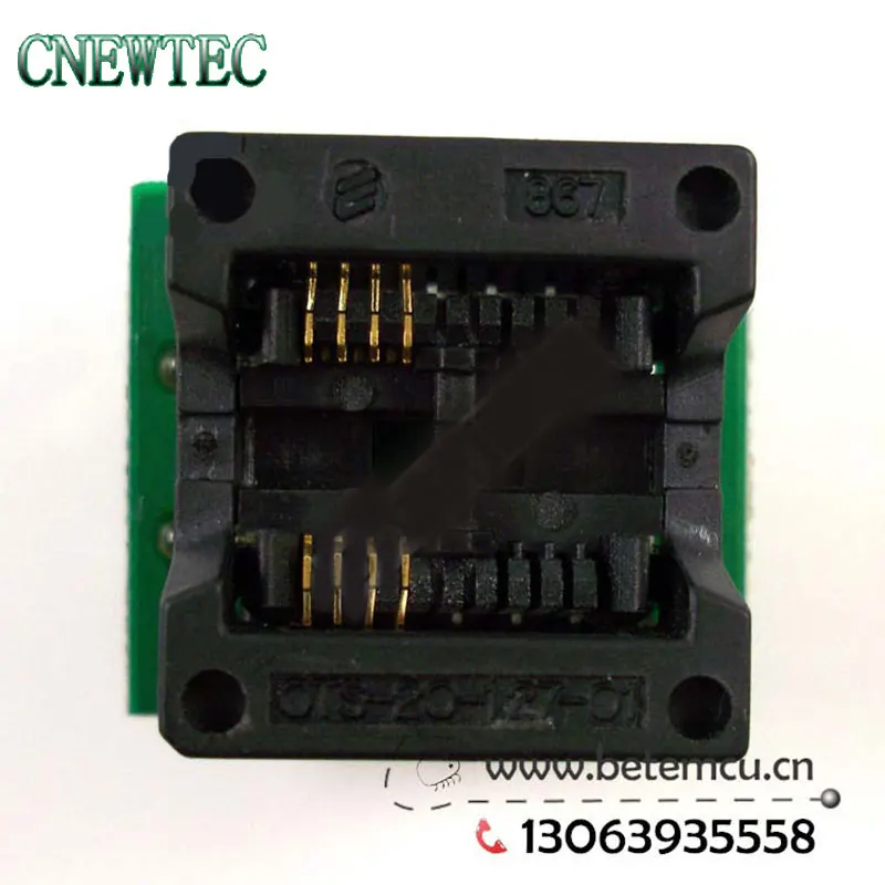 

200-208mils SOP8 to DIP8 IC socket adapter Socket High Quality OTS-20-1.27-01 for 25xx eeprom flash 00027229
