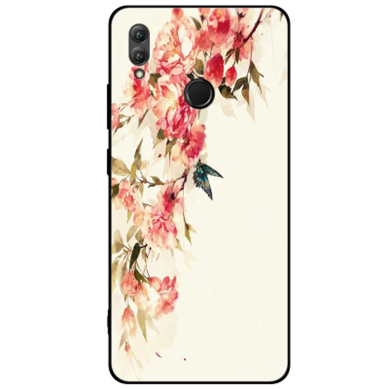 Чехол для Huawei Honor 8X Max мягкий чехол с мультипликационным принтом защитный 8 X fundas