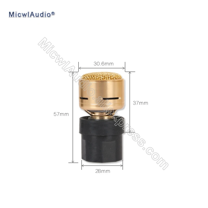 

Wholesale Microphone Capsule Core Replacement Metal Gold Dynamic Cartridge Microphone Capsule Clear Vast High Sound Quality