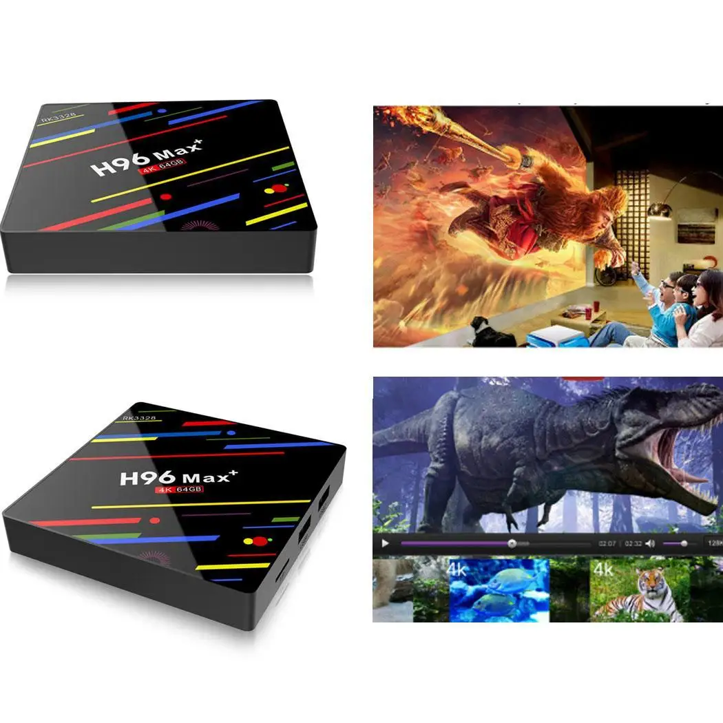 H96 Max+ 4K Smart TV Player 2.4G/5G HDMI 8.1 Dual WIFI Android 4K TV Box Media Home Player MP3 AAC WMA WAV