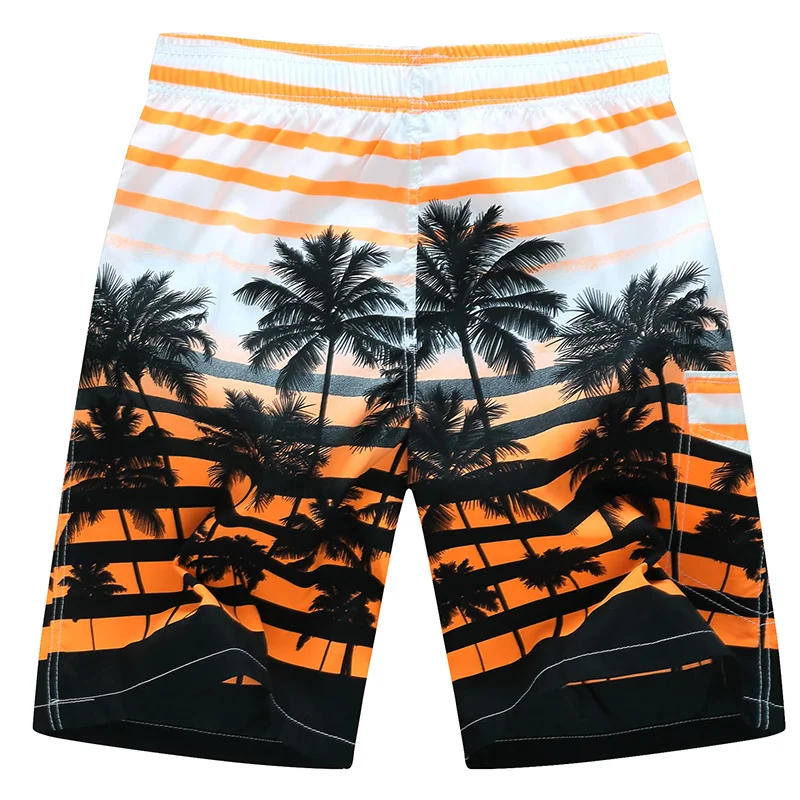 Новые мужские пляжные шорты с принтом Гавайский Быстросохнущий сундук шорты с сетчатой подкладкой Плюс Размер 6XL