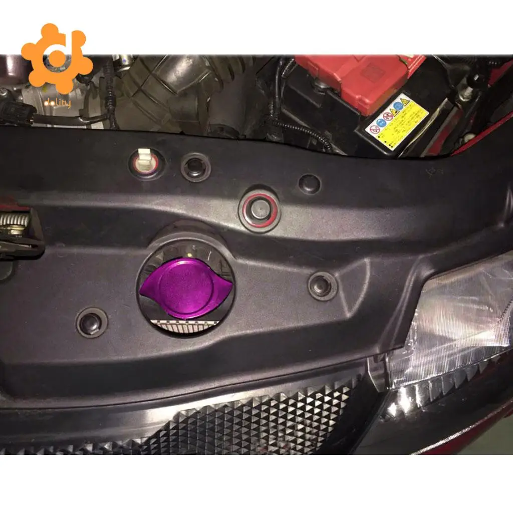 dolity Car Aluminum Alloy Oil Fuel Tank Cap Cover for   for Honda for Mazda for Kia