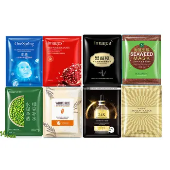 

10Pcs BIOAQUA bamboo charcoal Remove blackheads face masks hyaluronic acid snail facial mask tender skin Shrink pores skin care