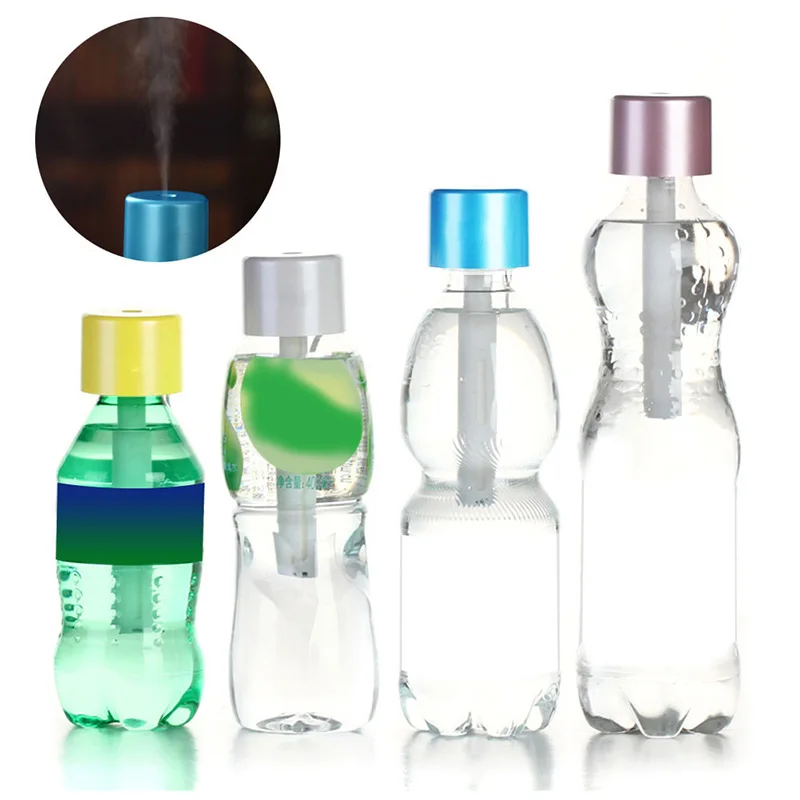 

Portable Mini Water Bottle Caps Humidifier Aroma Air Diffuser Mist Maker 1Pc