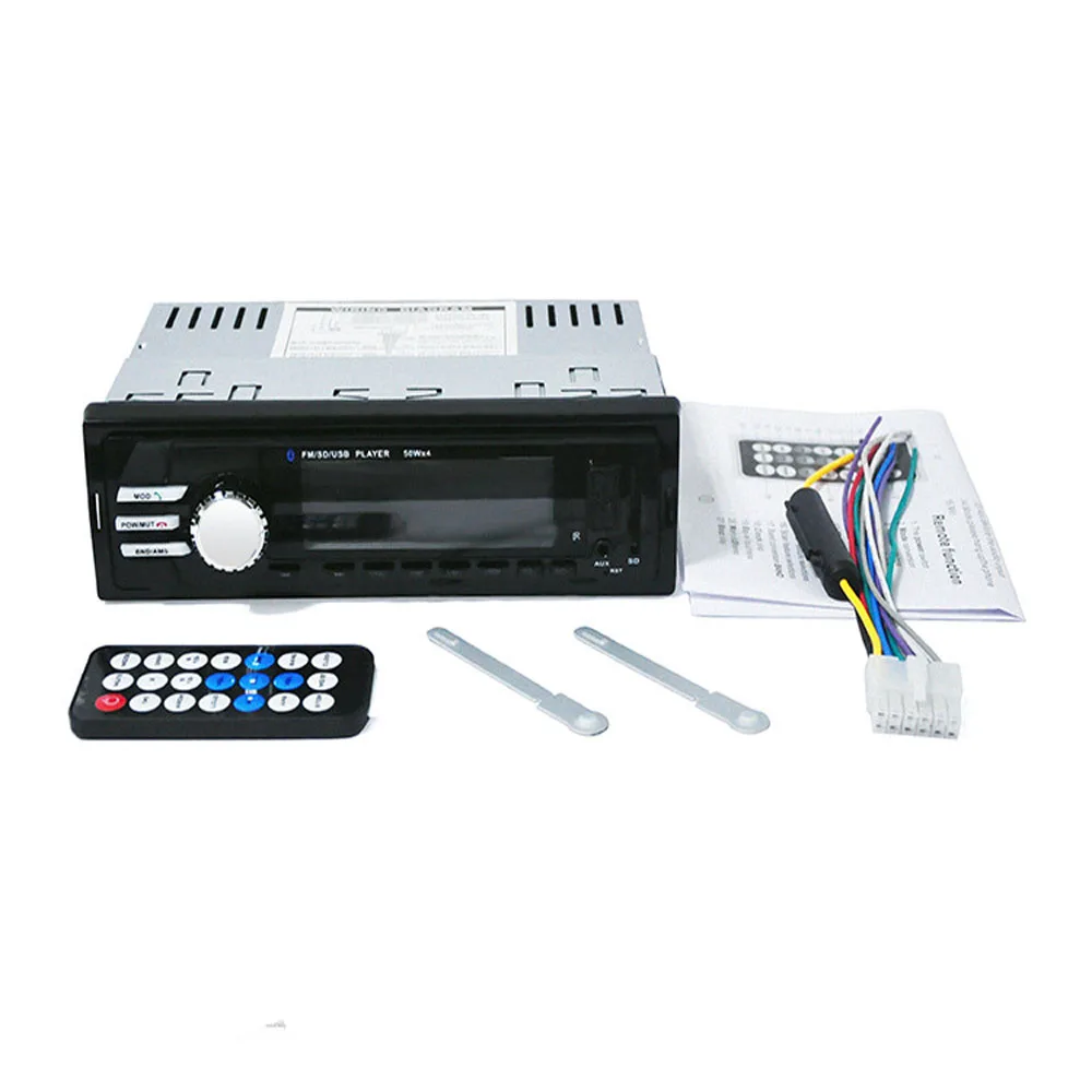 Bluetooth hands-free Car In-Dash Stereo Audio USB FM Aux Input Receiver MP3 Radio Player 4-channe+remote control BT2018