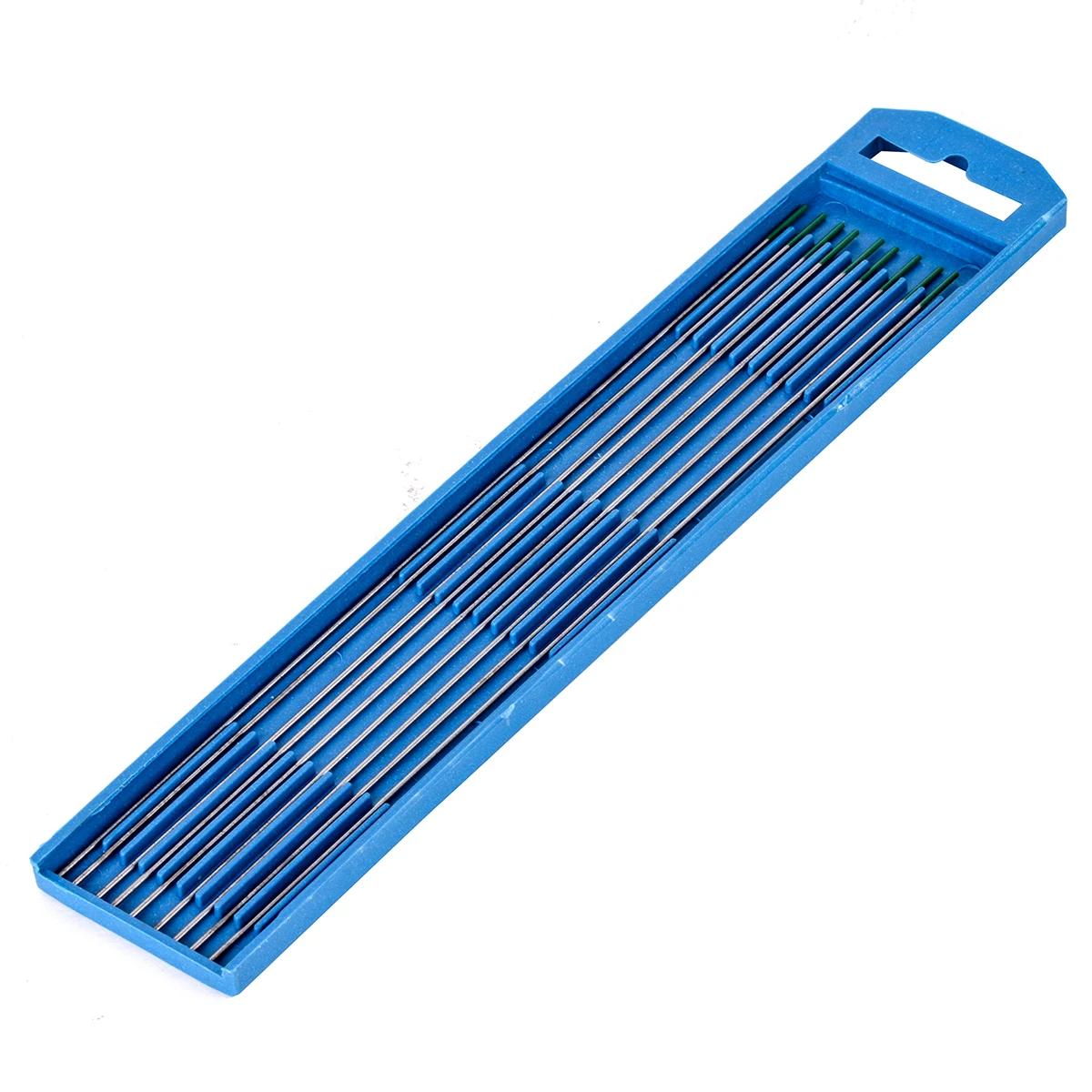 OSSIEAO 10pcs 1*175mm 1/25" * 7" Green Tip Pure Tungsten Electrode For TIG Welding