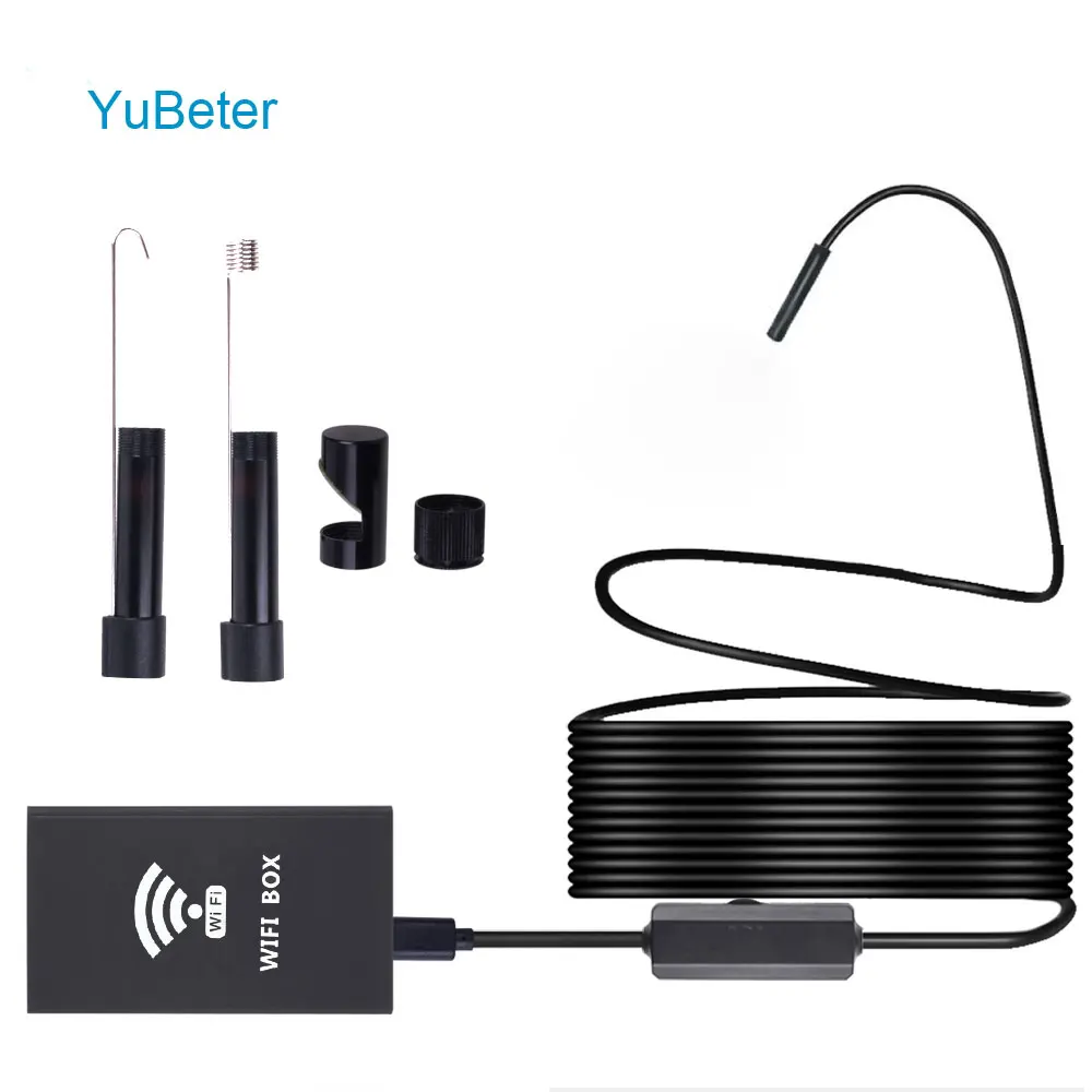

YuBeter WIFI Endoscope Camera USB Borescope 1200P Waterproof Soft Hard Wire Cable Inspection For IOS Android Wireless