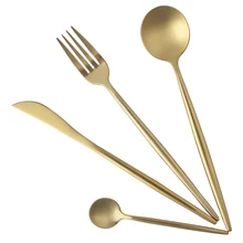 LEKOCH Gold Besteck Set Goldene Hadle 18/10 Edelstahl Besteck Gabel Messer Löffel Besteck-set Hochzeit Geschirr Set