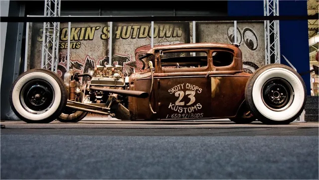 Hot Rod Decor Techieblogie Info Vintage Cars Hot Rod Poster Print 60x106 Silk Fabric Cloth Wall