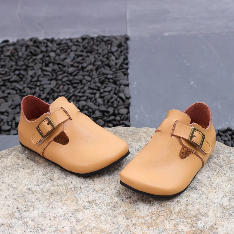 Осенняя японская детская обувь; лоферы из натуральной кожи для мальчиков; модная удобная детская обувь; повседневная обувь для девочек; KS140
