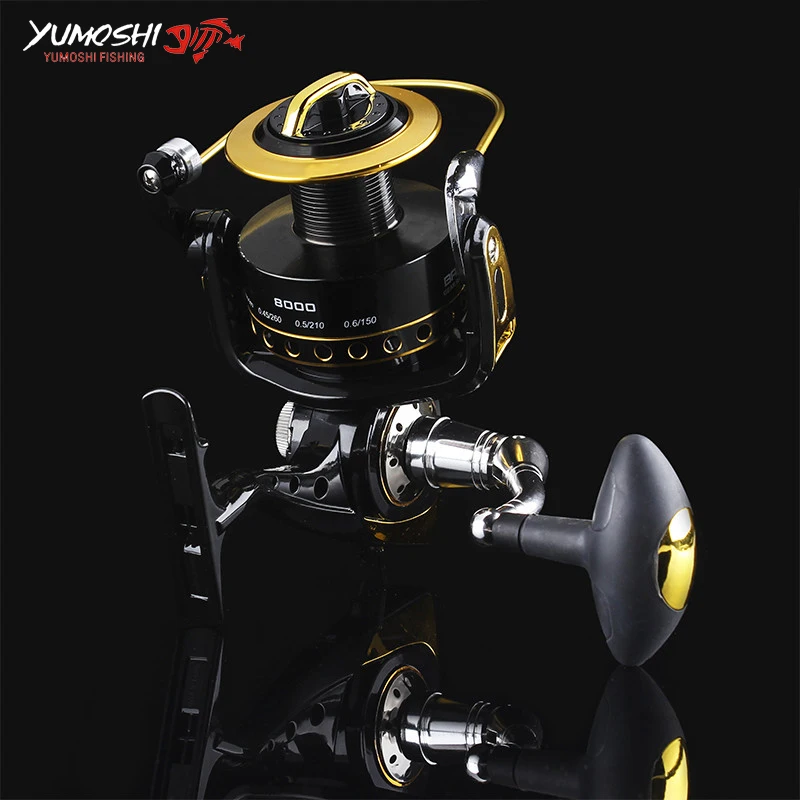 Flash Sale  2017 11 Bearing Spinning Fishing Reel 6000 8000 10000 Speed G-Ratio 4.2:1 Spinning Casting Fishing 