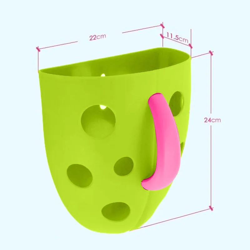 Красочные игрушки для ванной Органайзер совок для хранения малыша Детская подвесная корзина для хранения игрушек для плавания