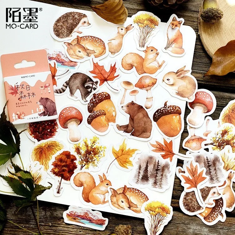 45PCS/box New Cute Autumn Forest Paper Lable Sealing Stickers Crafts Scrapbooking Decorative Lifelog DIY Stationery 45PCS/box New Cute Autumn Forest Paper Lable Sealing Stickers Crafts Scrapbooking Decorative Lifelog DIY Stationery