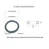 6mm Thickness Silicon Rubber O-ring Sealing OD 40~400mm Red Heat Resistance O Ring Seals Gaskets/Food Grade Seals no poison ► Photo 2/4