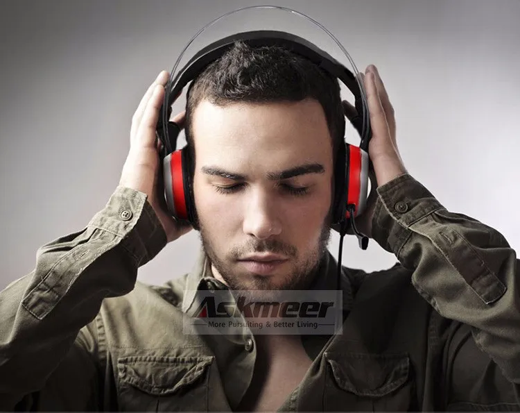 Xiberia X12 USB Gaming Headset Surround Sound Noise Canceling Luminous LED Light Over ear Headphones with Microphone for PC (13)