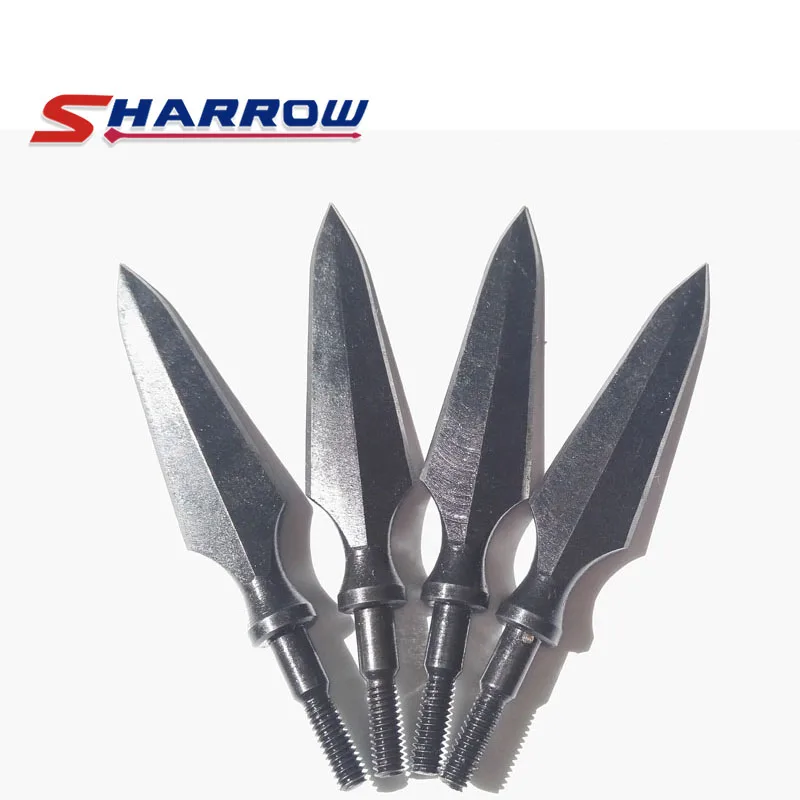 

Sharrow 4 Pcs Archery Traditional Broadhead Stainless Steel for Hunting Shooting Arrow Tip