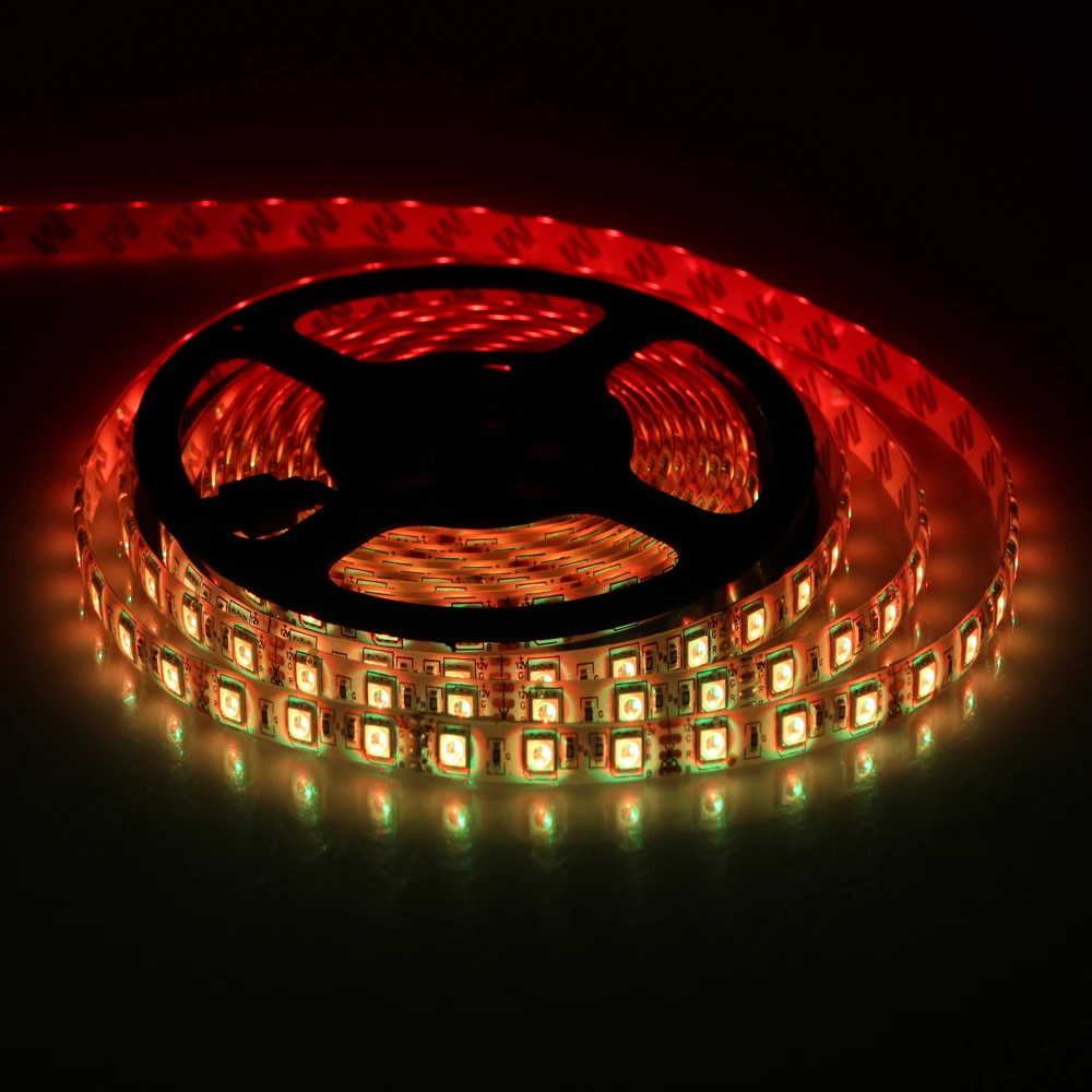 

With 5A Adapter+Remote Controller RGB LED Strip Light 5050 12V 5M 300led Bar Light  High Brightness Waterproof Indoor Decoration
