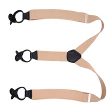 Бренд Модные мужские подтяжки унисекс регулируемые шорты брюки эластичный ремень держатель кожаный 6 кнопочные клипсы для взрослых