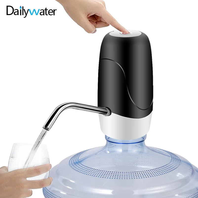 Dailywater Automatic Electric Water Pump Dispenser Drinking Bottle Switch USB Charging Portable 5 Gallon Adapted Barrelled