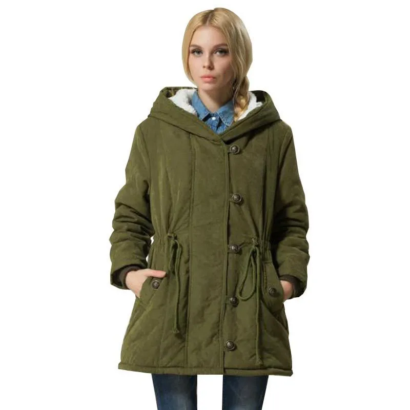 

2018 Women Winter Cotton Coat Long Ladies Winter Jackets