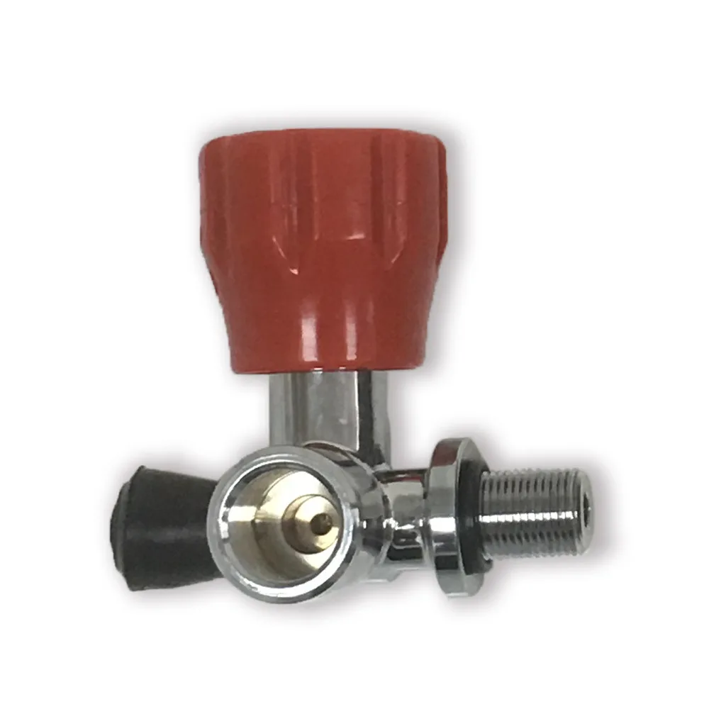 Safety Red Gauged Valve 300 bar 4500 PSI for Breathing High Pressure Carbon Fiber Tank for PCP Air Gun Hunting or Breathing