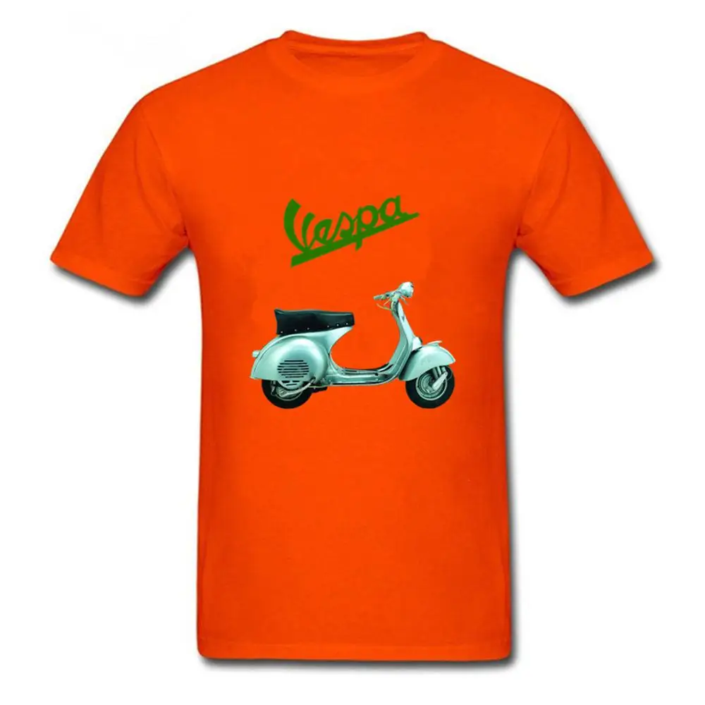 2019 Мужская футболка Italia мотоциклетная винтажная Vespa хлопок короткий рукав