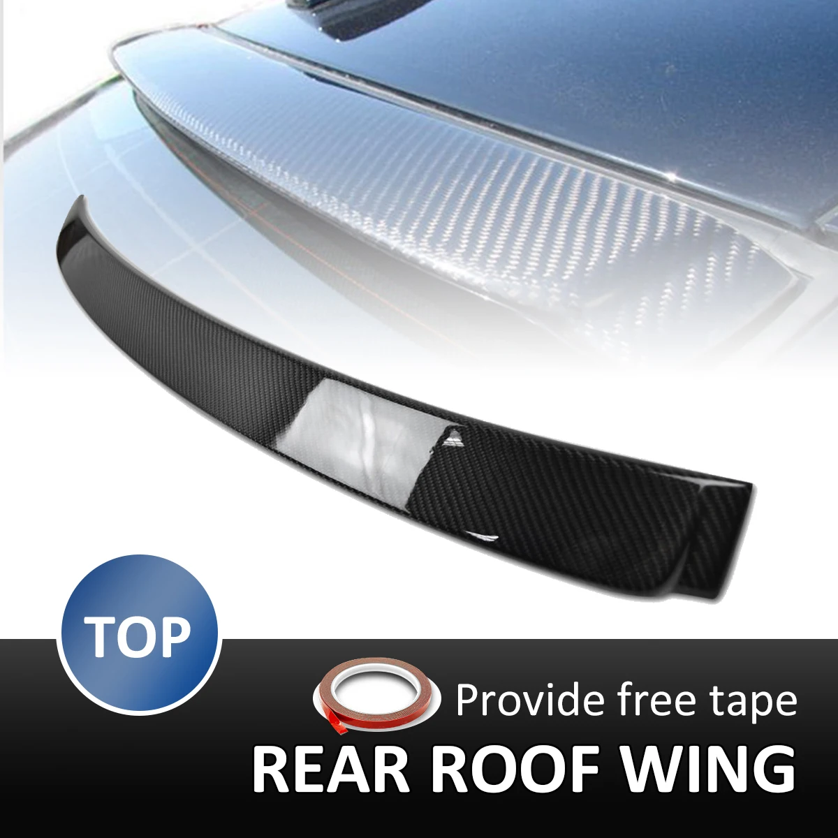 

Real Carbon Fiber Rear Roof Wing Trunk Spoiler For BMW 3 Series E90 325i 323i 2005-2012 AC Style Rear Wing Spoiler Rear Trunk