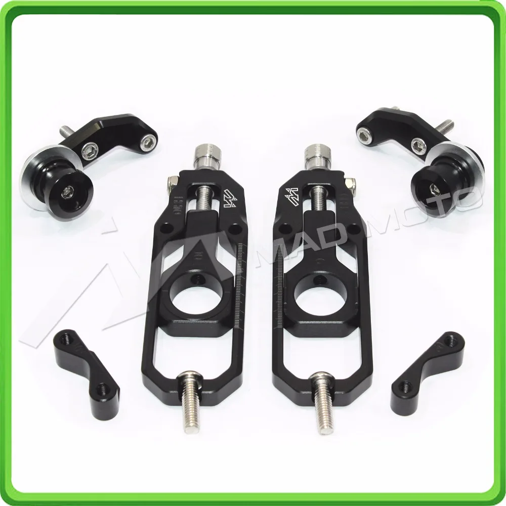 Motorcyclr Chain Tensioner Adjuster with spool fit for Honda CBR1000RR 2004 2005 2006 2007 CBR 1000 RR CBR1000 RR Black (12)