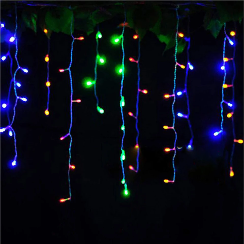 New LED Curtain Icicle String Light 5m 96Leds Christmas tree Garland LED Faily Xmas Party Garden Stage Outdoor Decorative Light New LED Curtain Icicle String Light 5m 96Leds Christmas tree Garland LED Faily Xmas Party Garden Stage Outdoor Decorative Light