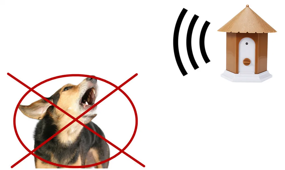 

Humanely No Bark Dog Control Pet Ultrasonic Collar Anti Barking Repeller Bark Control Silencer Outdoor Training Trainer Device