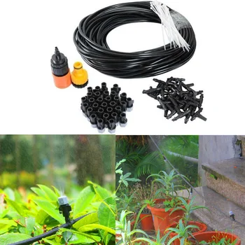 

Fog Nozzles Irrigation System Garden Irrigation Set Cooling Moisturizer Water Irrigation Automatic Watering Kit Set
