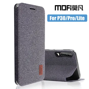 

for Huawei P30 Lite case P30 Pro flip cover full protect silicone coque fabric cloth case fundas MOFi original P30 case