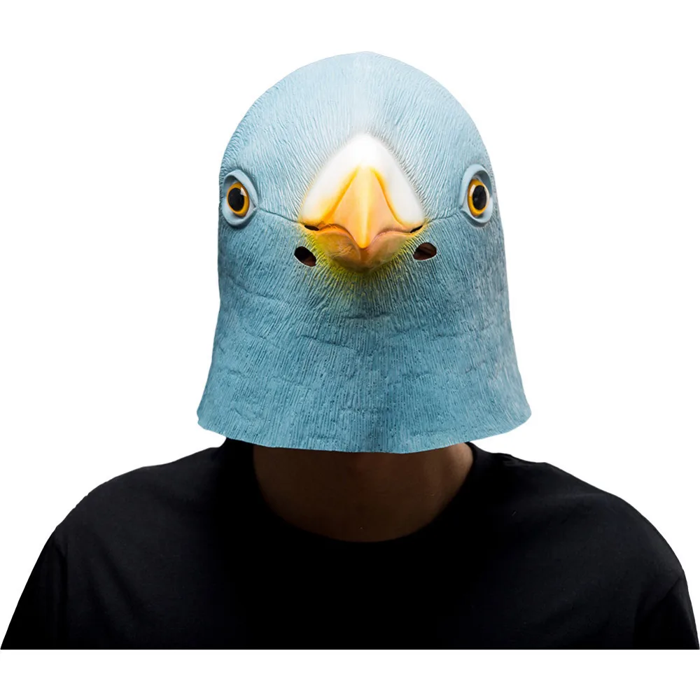 Giant Bird Mask Full Face Mask Adult Cosplay Props Latex Mask Rubber