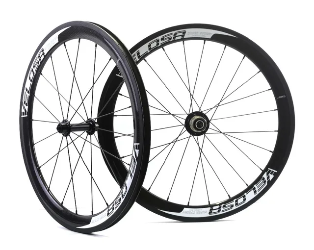 Cheap 20 Inch bike wheel, Full carbon Velosa super sprint 30 aero 451 wheelset, 406 wheelset, 38mm clincher folding bike wheel
