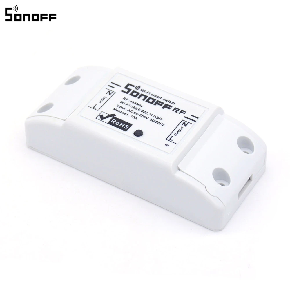 Беспроводной смарт переключатель Sonoff RF 433MHz с Wi Fi управлением выключатель света