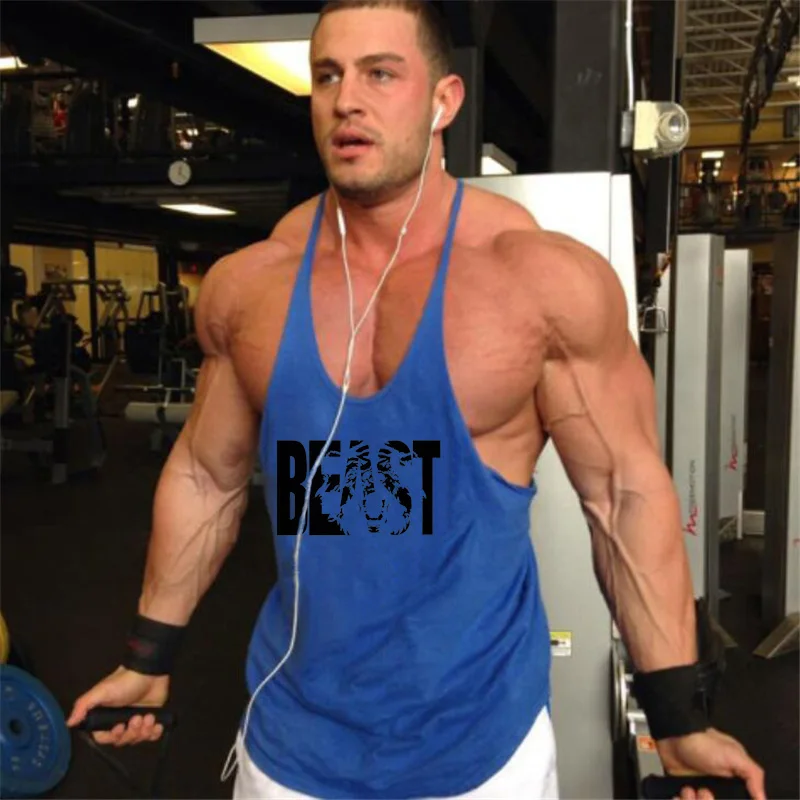 Muscleguys Y back Stringers для мужчин s Танк топики без рукавов рубашки бодибилдинг и фитнес мужские тренажерные залы Singlets одежда мышцы регаты