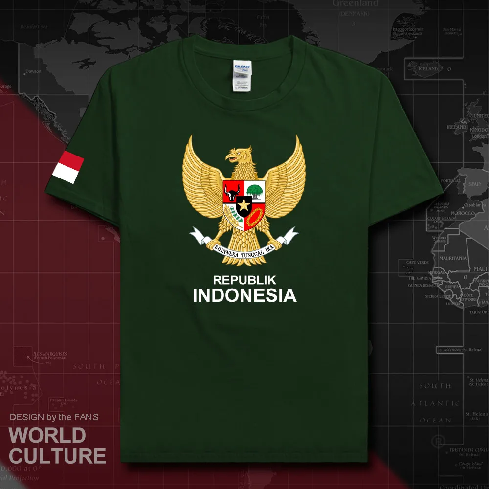 

Indonesia Indonesian t shirt man jerseys 2018 nation team cotton t-shirts meeting fans streetwear fitness casual tees IDN new 20