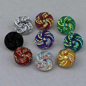 

50pcs/lot mix colors Factory wholesale new design 18mm snap button charms diy snap buttons for DIY button jewelry