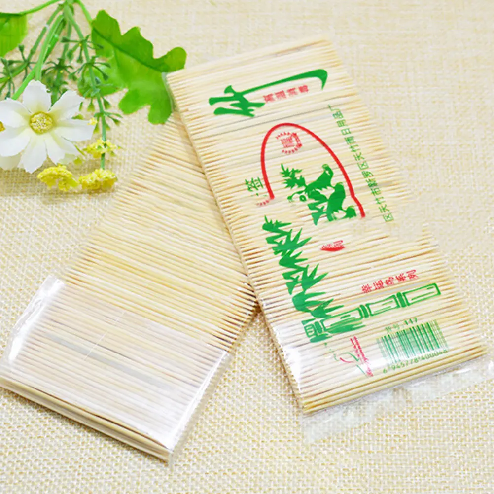 

1Pack Bamboo Toothpicks Oral Wooden Tooth Pick Care