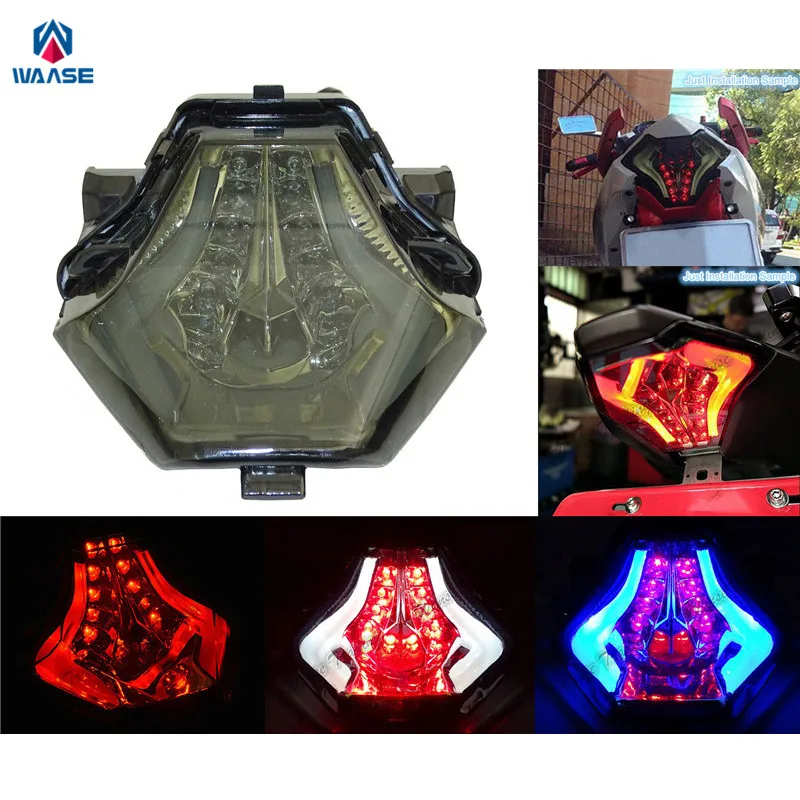  waase Rear Tail Light Brake Turn Signals Integrated LED Light For Yamaha EXCITER150 GP / SNIPER150  - 32853546816
