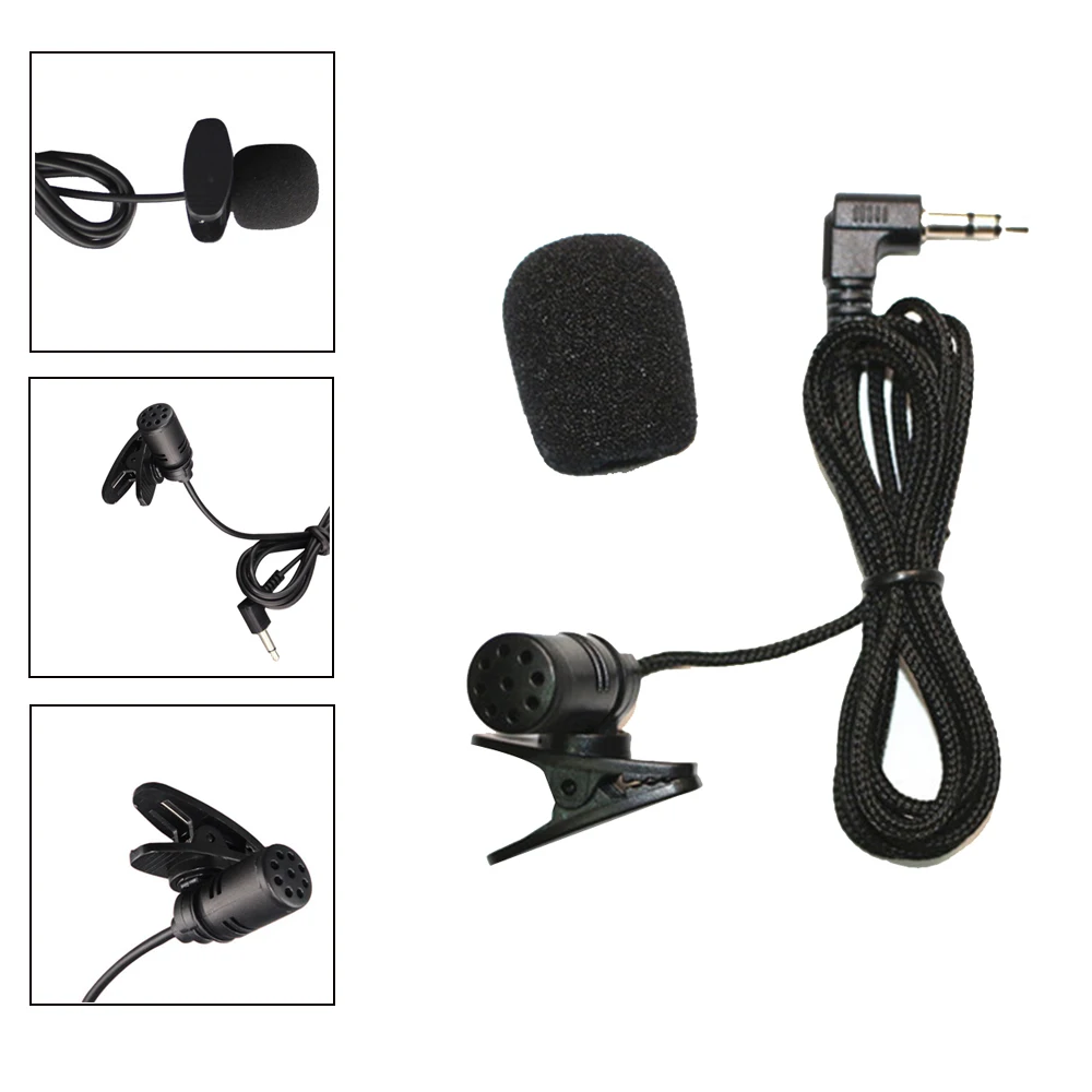 

JRGK Portable 3.5mm Mini Headset Microphone Lapel Lavalier Clip Microphone for Lecture Teaching Conference Guide Studio Mic Q