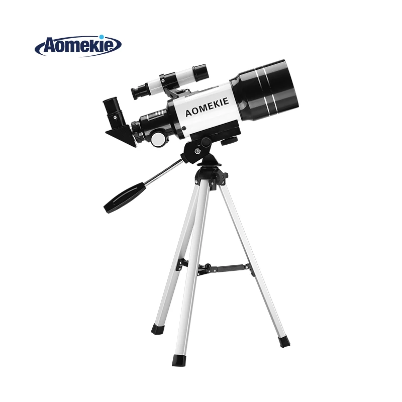AOMEKIE F30070M الفلكي تلسكوب مع ترايبود Finderscope الأرضي الفضاء القمر مشاهدة أحادي تلسكوب للمبتدئين