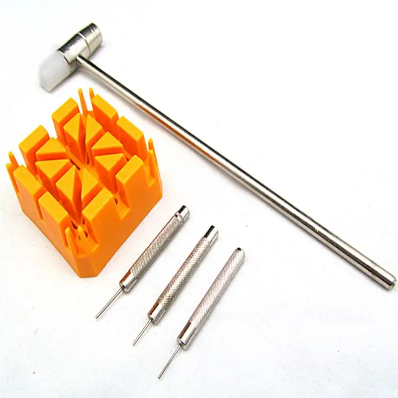 

Watch Band Bracelet Link Repair Remover Tool Hammer Punch Pins Strap Holder Kit Meters of the Meter Repair Accessories Tools #5