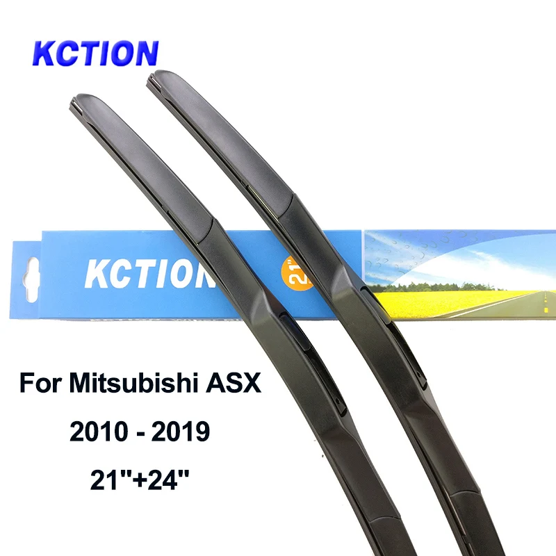 

Windshield hybrid front wiper blade for Mitsubishi ASX windscreen rear wiper natural rubber car accessories Fit U Hook Arm Model