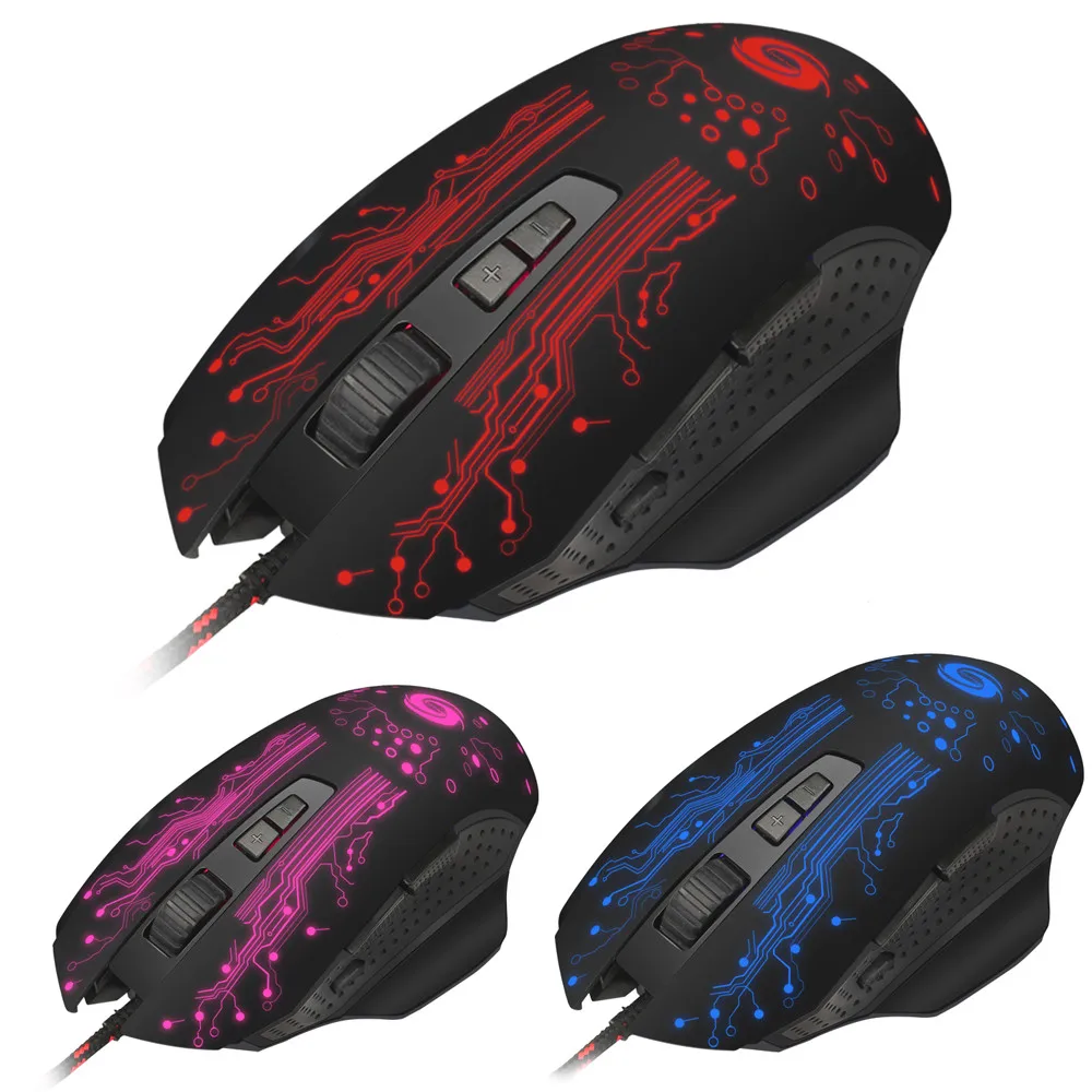 

3200 DPI 8D Buttons LED Mechanical Wired Gaming Mouse For PC Laptop