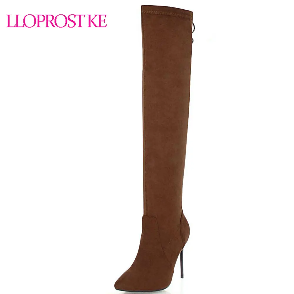 

Lloprost ke Over the Knee Boots For Women Fashion New Winter Boots Woman Shoes Thin Heel Thigh High Boot Female Boots D293
